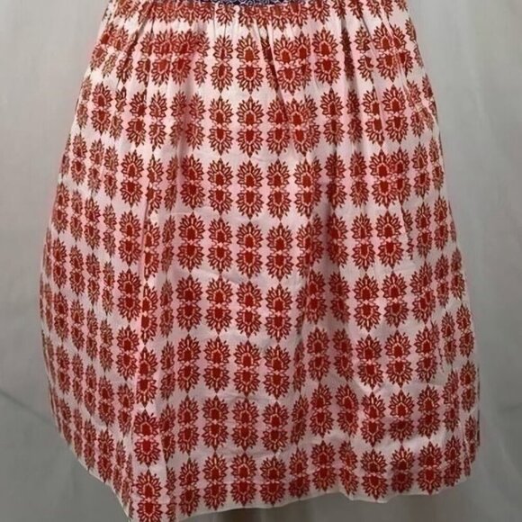 Dizzy Lizzy western Cotton red white blue tie shoulder Rockabilly Cowgirl Dress - Picture 6 of 7